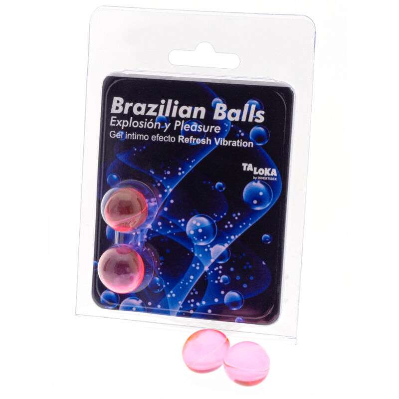 TALOKA - 2 BRAZILIAN BALLS REFRESH VIBRATING EFFECT EXCITING GEL TALOKA - 2 BRAZILIAN BALLS REFRESH VIBRATING EFFECT EXCITING GEL