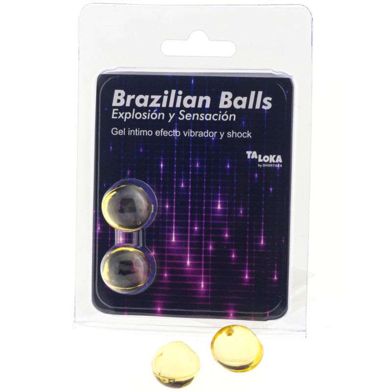 TALOKA - 2 BRAZILIAN BALLS VIBRATING & SHOCK EFFECT EXCITING GEL TALOKA - 2 BRAZILIAN BALLS VIBRATING & SHOCK EFFECT EXCITING GEL