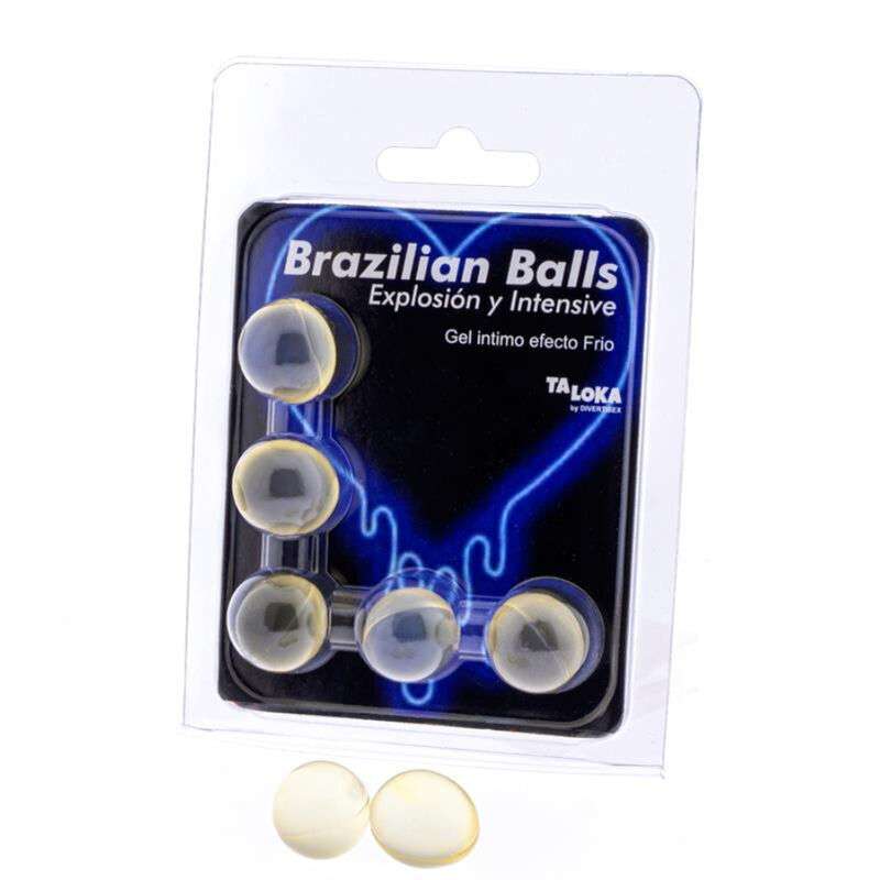 TALOKA - 5 BRAZILIAN BALLS COLD & VIBRATION EFFECT EXCITING GEL TALOKA - 5 BRAZILIAN BALLS COLD & VIBRATION EFFECT EXCITING GEL