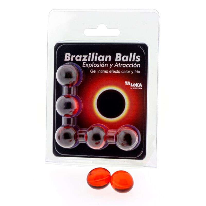 TALOKA - 5 BRAZILIAN BALLS HOT & COLD EFFECT EXCITING GEL TALOKA - 5 BRAZILIAN BALLS HOT & COLD EFFECT EXCITING GEL