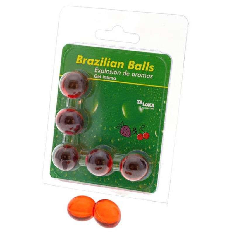 TALOKA - 5 BRAZILIAN BALLS STRAWBERRY & CHERRY INTIMATE GEL TALOKA - 5 BRAZILIAN BALLS STRAWBERRY & CHERRY INTIMATE GEL