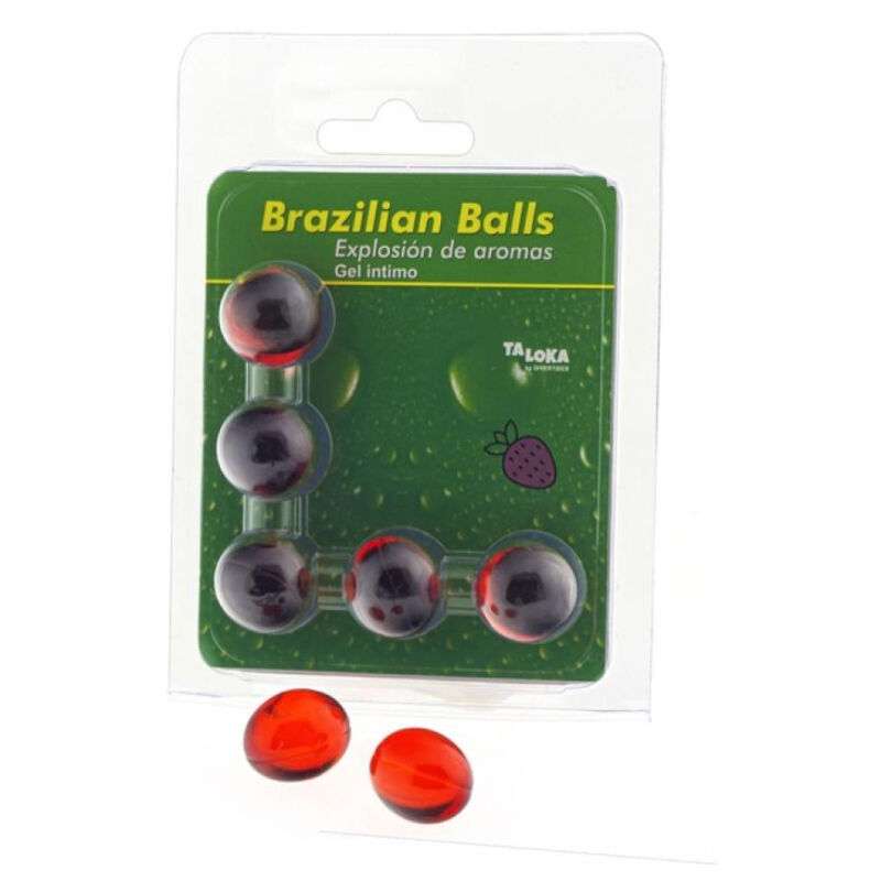 TALOKA - 5 BRAZILIAN BALLS STRAWBERRY INTIMATE GEL TALOKA - 5 BRAZILIAN BALLS STRAWBERRY INTIMATE GEL