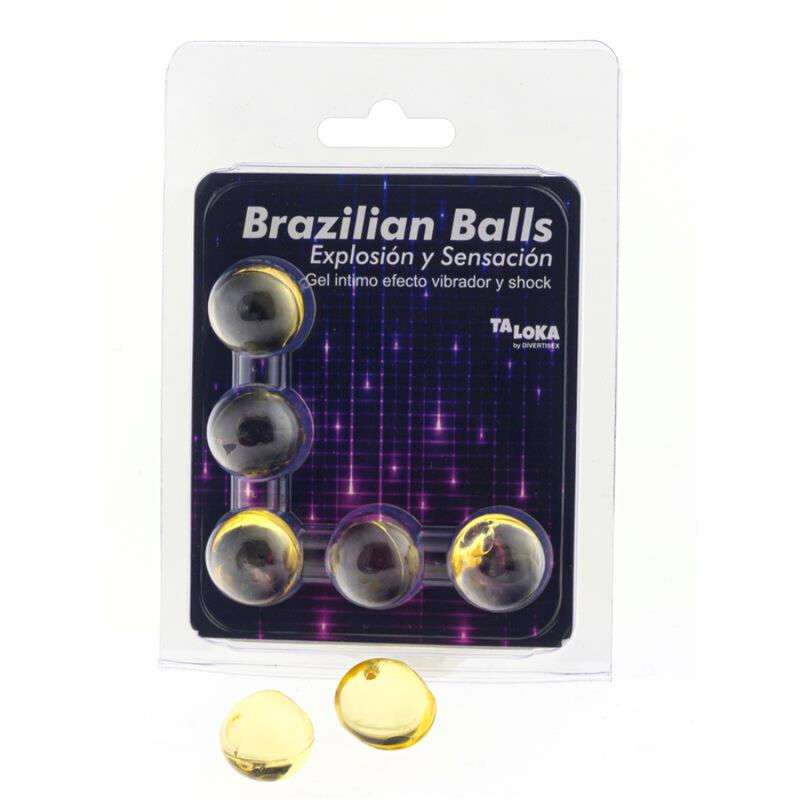 TALOKA - 5 BRAZILIAN BALLS VIBRATING & SHOCK EFFECT EXCITING GEL TALOKA - 5 BRAZILIAN BALLS VIBRATING & SHOCK EFFECT EXCITING GEL