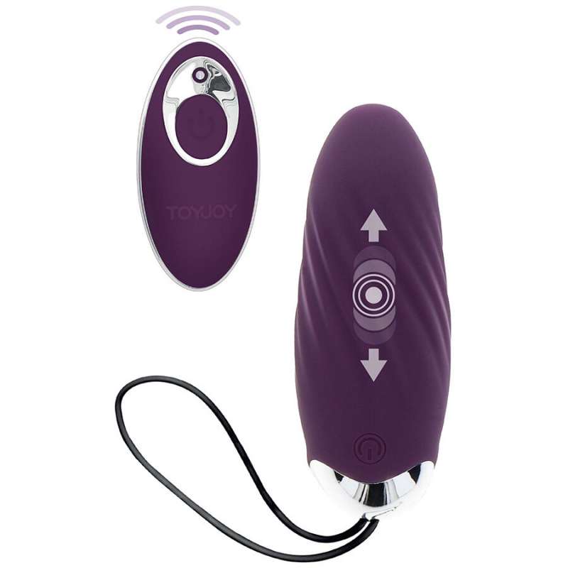TOYJOY - HAPPINESS KNOCK KNOCK EGGSTAVAGANT VIBRATOR WITH REMOTE CONTROL PURPLE