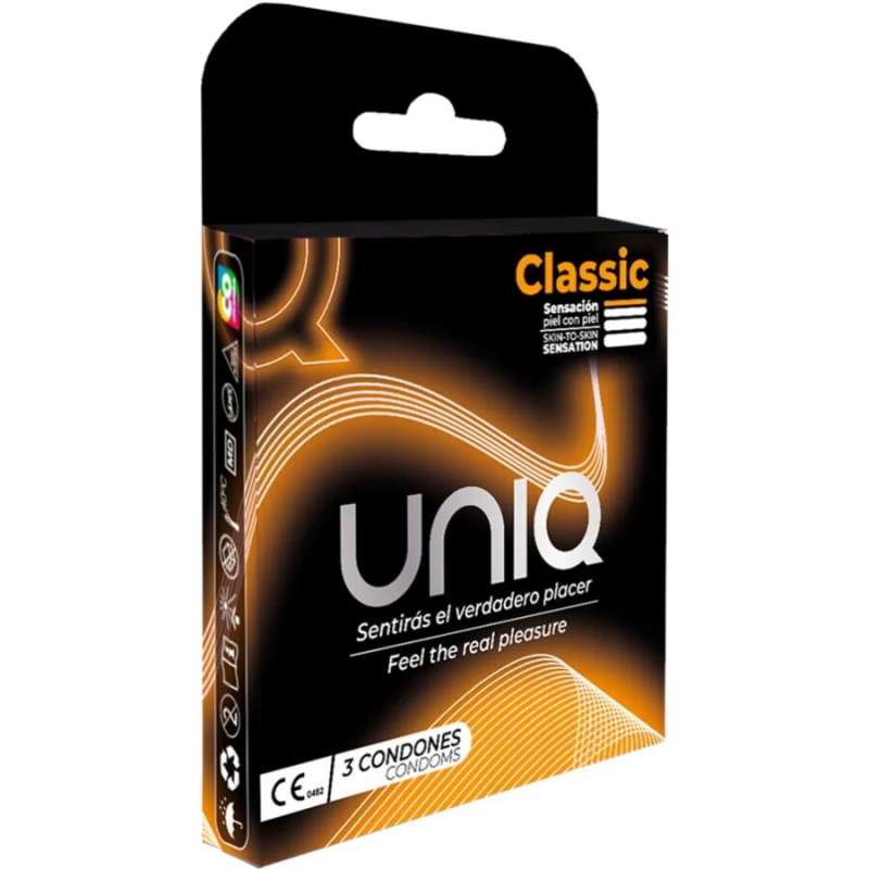 UNIQ - CLASSIC LATEX FREE CONDOMS 3 UNITS UNIQ - CLASSIC LATEX FREE CONDOMS 3 UNITS
