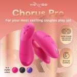 WE-VIBE - CHORUS PRO PREMIUM COUPLES VIBRATOR ELECTRIC PINK