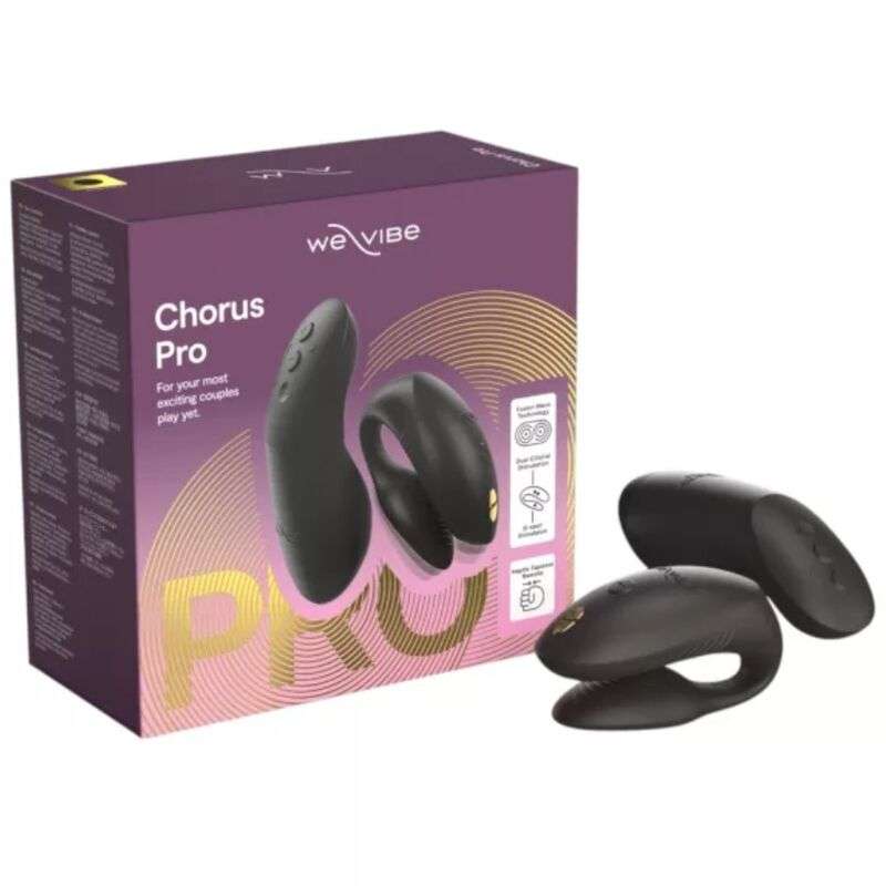 WE-VIBE - CHORUS PRO PREMIUM COUPLES VIBRATOR SATIN BLACK WE-VIBE - CHORUS PRO PREMIUM COUPLES VIBRATOR SATIN BLACK