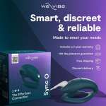 WE-VIBE - SYNC 2 ADJUSTABLE COUPLES VIBRATOR VELVET GREEN