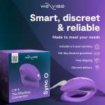 WE-VIBE - SYNC O WRAPPING-STIMULATION COUPLES VIBRATOR LIGHT PURPLE
