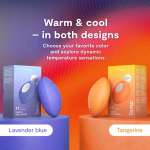 WE-VIBE - TEMP HEATING AND COOLING VIBRATOR LAVENDER BLUE