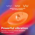 WE-VIBE - TEMP HEATING AND COOLING VIBRATOR TANGERINE