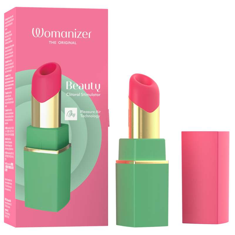 WOMANIZER - BEAUTY SUCTION CLITORAL STIMULATOR 6 INTENSITY LEVELS GREEN AND PINK WOMANIZER - BEAUTY SUCTION CLITORAL STIMULATOR 6 INTENSITY LEVELS GREEN AND PINK