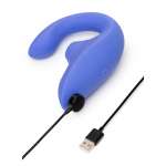 WOMANIZER - BLEND RABBIT VIBRATOR STIMULATOR VIBRANT BLUE