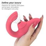 WOMANIZER - BLEND RABBIT VIBRATOR STIMULATOR VIBRANT ROSE