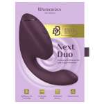 WOMANIZER - DUO NEXT DUAL CLITORAL & G-SPOT STIMULATOR DARK PURPLE