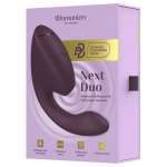 WOMANIZER - DUO NEXT DUAL CLITORAL & G-SPOT STIMULATOR DARK PURPLE