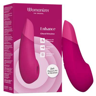 WOMANIZER - ENHANCE CLITORIAL STIMULATOR VIBRANT PINK