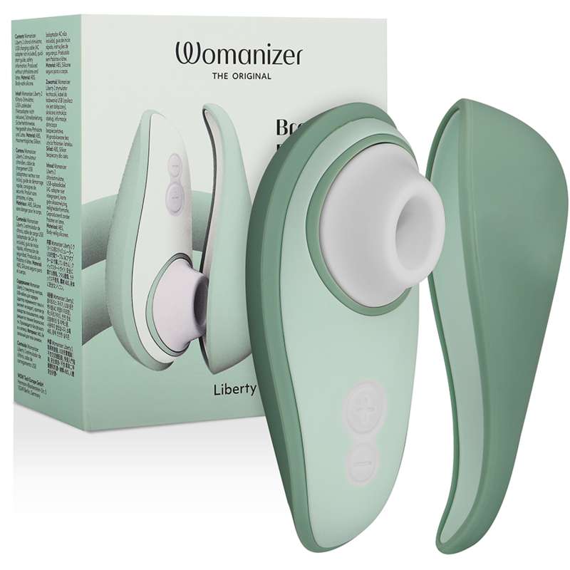 WOMANIZER - LIBERTY 2 CLITORIS STIMULATOR & SUCTION LIGHT GREEN WOMANIZER - LIBERTY 2 CLITORIS STIMULATOR & SUCTION LIGHT GREEN