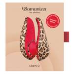 WOMANIZER - LIBERTY 2 SUCTION CLITORAL STIMULATOR 8 INTENSITY LEVELS LEOPARD PRINT