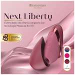 WOMANIZER - NEXT LIBERTY 3D PLEASURE AIR CLITORAL STIMULATOR BORDEAUX