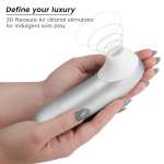 WOMANIZER - PRO VIBRANT CLITORAL STIMULATOR SILVER GREY