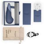 WOMANIZER - VIBE LAY-ON SILENT VIBRATOR DARK BLUE