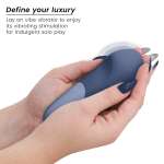 WOMANIZER - VIBE LAY-ON SILENT VIBRATOR DARK BLUE