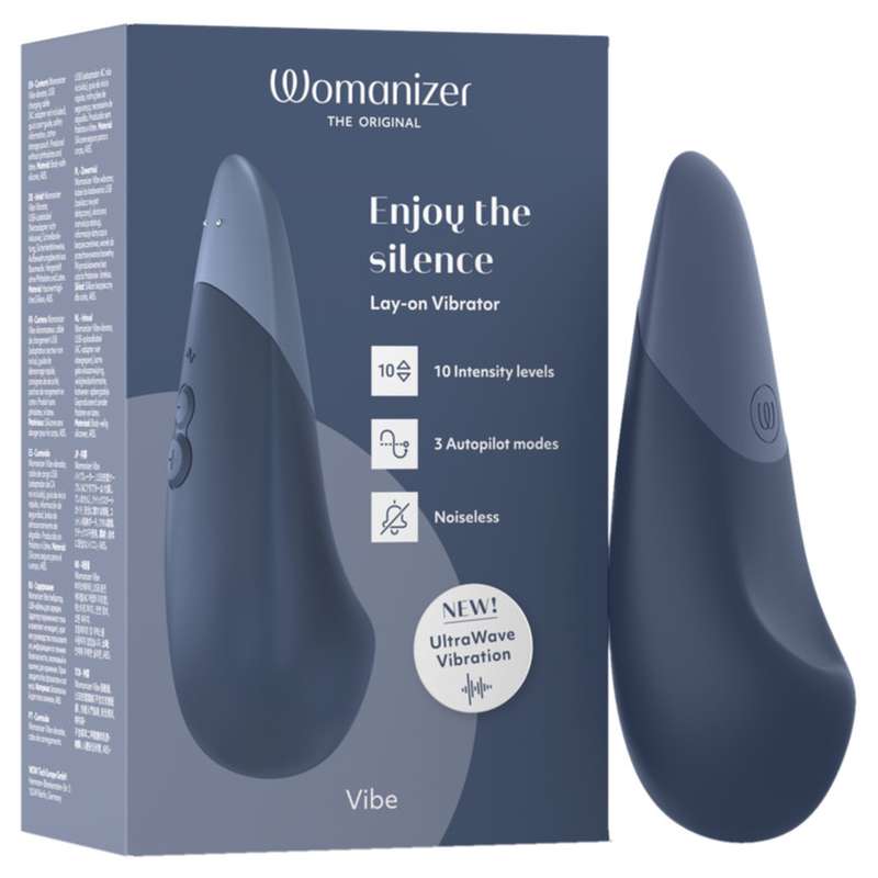 WOMANIZER - VIBE LAY-ON SILENT VIBRATOR DARK BLUE WOMANIZER - VIBE LAY-ON SILENT VIBRATOR DARK BLUE