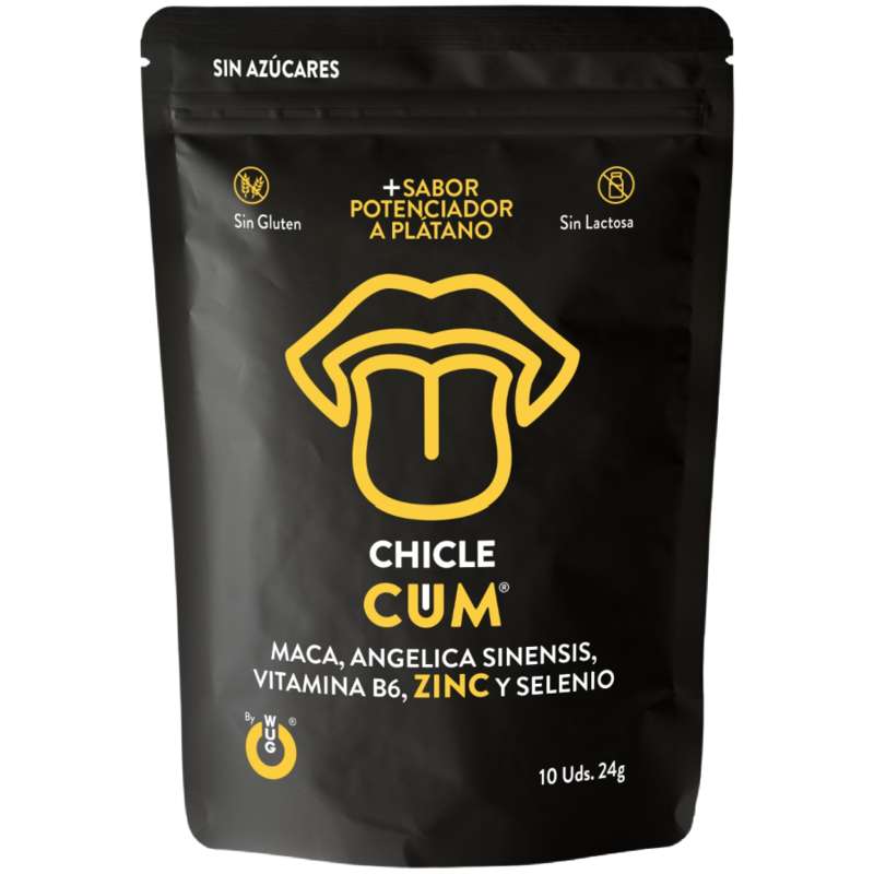 WUG CUM – Functional banana-flavored chewing gum to boost male fertility, vitality, and energy WUG CUM – Functional banana-flavored chewing gum to boost male fertility, vitality, and energy