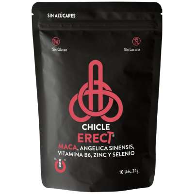 WUG ERECT – Functional chewing gum with Maca, Zinc and Vitamins to boost male energy and performance