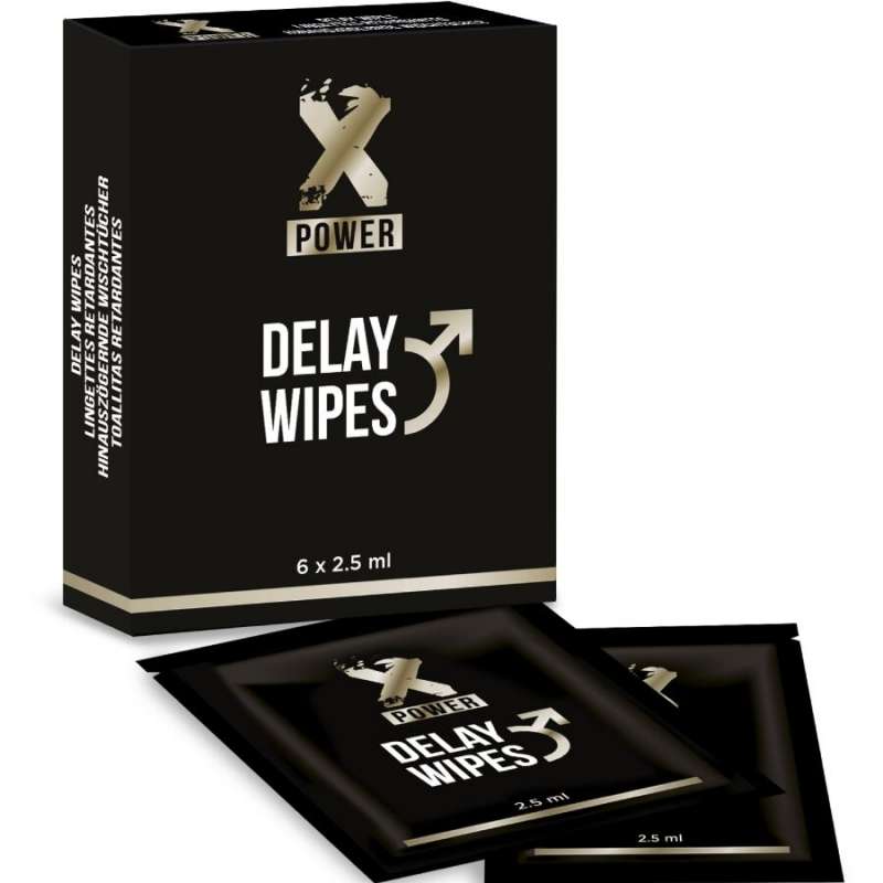 X POWER - DELAY WIPES 6 UNITS